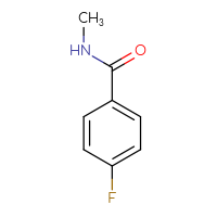 Chemical structure of 4-fluoro-N-methylbenzamide - CSSB00000159806