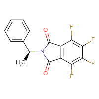 Chemical structure of 4,5,6,7-tetrafluoro-2-[(1S)-1-phenylethyl]-2,3-dihydro-1H-isoindole-1,3-dione - CSSB00160553832