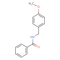 Chemical structure of N-[(4-methoxyphenyl)methyl]benzamide - CSSB00000582345