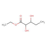 Chemical structure of ethyl 2,3-dihydroxypentanoate - CSSB00011137926