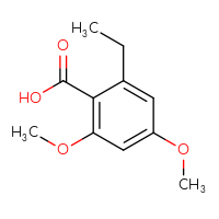 Chemical structure of 2-ethyl-4,6-dimethoxybenzoic acid - CSSB00010423945