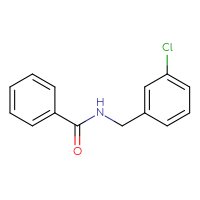 Chemical structure of N-[(3-chlorophenyl)methyl]benzamide - CSSB00000582218