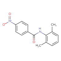 Chemical structure of N-(2,6-dimethylphenyl)-4-nitrobenzamide - CSSB00046144346