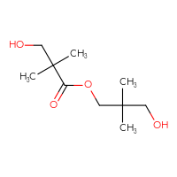 Chemical structure of 3-hydroxy-2,2-dimethylpropyl 3-hydroxy-2,2-dimethylpropanoate - CSSB00000036399