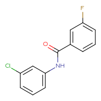 Chemical structure of N-(3-chlorophenyl)-3-fluorobenzamide - CSSB00103421799