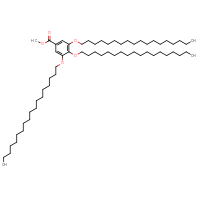 Chemical structure of methyl 3,4,5-tris(octadecyloxy)benzoate - CSSB21298298042