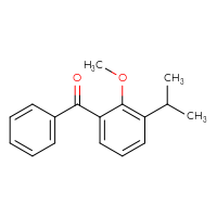 Chemical structure of [2-methoxy-3-(propan-2-yl)phenyl](phenyl)methanone - CSSB02506356751