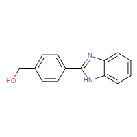 Chemical structure of [4-(1H-1,3-benzodiazol-2-yl)phenyl]methanol - CSSB00020634349