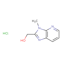 Chemical structure of {3-methyl-3H-imidazo[4,5-b]pyridin-2-yl}methanol hydrochloride - CSSB02125426370