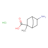 Chemical structure of 5-amino-2-methylbicyclo[2.2.2]octane-2-carboxylic acid hydrochloride - CSSB02495364906