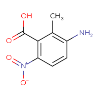 Chemical structure of 3-amino-2-methyl-6-nitrobenzoic acid - CSSB00034888716