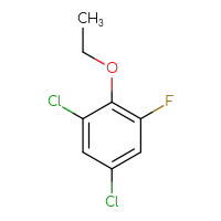 Chemical structure of 1,5-dichloro-2-ethoxy-3-fluorobenzene - CSSB00015856499