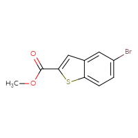 Chemical structure of methyl 5-bromo-1-benzothiophene-2-carboxylate - CSSB00009812836