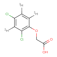 Chemical structure of 2-[2,4-dichloro(3,5,6-²H₃)phenoxy]acetic acid - CSSB00015211082