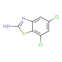Chemical structure of 5,7-dichloro-1,3-benzothiazol-2-amine - CSSB00011246626