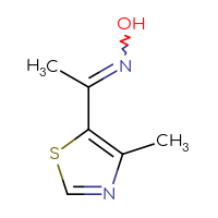 Chemical structure of N-[1-(4-methyl-1,3-thiazol-5-yl)ethylidene]hydroxylamine - CSSB00000738957