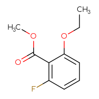 Chemical structure of methyl 2-ethoxy-6-fluorobenzoate - CSSB03439987155