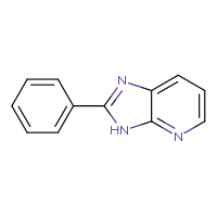 Chemical structure of 2-phenyl-3H-imidazo[4,5-b]pyridine - CSSB00011549829