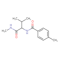 Chemical structure of N,3-dimethyl-2-[(4-methylphenyl)formamido]butanamide - CSSB00025986639