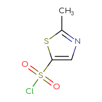 Chemical structure of 2-methyl-1,3-thiazole-5-sulfonyl chloride - CSSB00000120179