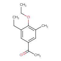 Chemical structure of 1-(4-ethoxy-3-ethyl-5-methylphenyl)ethan-1-one - CSSB02131492382