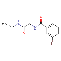 Chemical structure of 2-[(3-bromophenyl)formamido]-N-ethylacetamide - CSSB00000160080