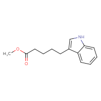 Chemical structure of methyl 5-(1H-indol-3-yl)pentanoate - CSSB02271170801