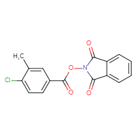 Chemical structure of 1,3-dioxo-2,3-dihydro-1H-isoindol-2-yl 4-chloro-3-methylbenzoate - CSSB00133015949