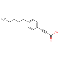 Chemical structure of 3-(4-pentylphenyl)prop-2-ynoic acid - CSSB00010445544