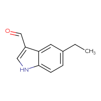 Chemical structure of 5-ethyl-1H-indole-3-carbaldehyde - CSSB00000102431