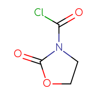 Chemical structure of 2-oxo-1,3-oxazolidine-3-carbonyl chloride - CSSB00009878821
