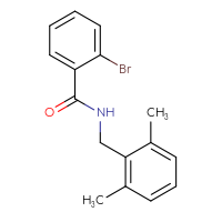 Chemical structure of 2-bromo-N-[(2,6-dimethylphenyl)methyl]benzamide - CSSB02020854556