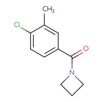 Chemical structure of 1-(4-chloro-3-methylbenzoyl)azetidine - CSSB00072178551