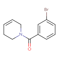Chemical structure of 1-(3-bromobenzoyl)-1,2,3,6-tetrahydropyridine - CSSB00013247110