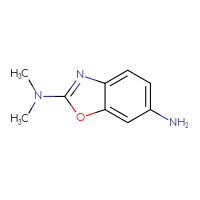Chemical structure of N2,N2-dimethyl-1,3-benzoxazole-2,6-diamine - CSSB00000687043