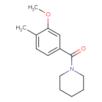 Chemical structure of 1-(3-methoxy-4-methylbenzoyl)piperidine - CSSB00000500985