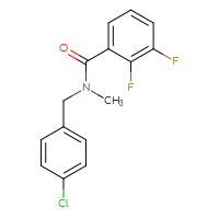Chemical structure of N-[(4-chlorophenyl)methyl]-2,3-difluoro-N-methylbenzamide - CSSB00043795214