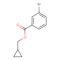 Chemical structure of cyclopropylmethyl 3-bromobenzoate - CSSB01991509781