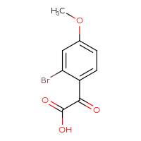 Chemical structure of 2-(2-bromo-4-methoxyphenyl)-2-oxoacetic acid - CSSB00011347385