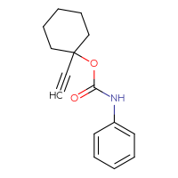 Chemical structure of 1-ethynylcyclohexyl N-phenylcarbamate - CSSB00121735204