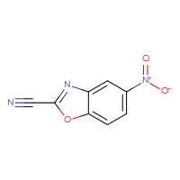 Chemical structure of 5-nitro-1,3-benzoxazole-2-carbonitrile - CSSB00015195291