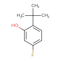 Chemical structure of 2-tert-butyl-5-fluorophenol - CSSB00009869056