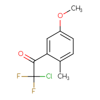 Chemical structure of 2-chloro-2,2-difluoro-1-(5-methoxy-2-methylphenyl)ethan-1-one - CSSB00117511150