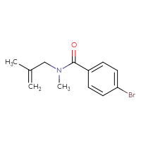Chemical structure of 4-bromo-N-methyl-N-(2-methylprop-2-en-1-yl)benzamide - CSSB00013245762