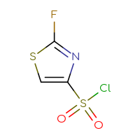 Chemical structure of 2-fluoro-1,3-thiazole-4-sulfonyl chloride - CSSB06654773630