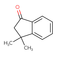 Chemical structure of 3,3-dimethyl-2,3-dihydro-1H-inden-1-one - CSSB00000744877