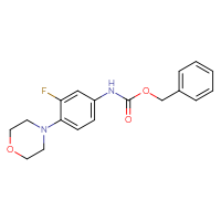 Chemical structure of benzyl N-[3-fluoro-4-(morpholin-4-yl)phenyl]carbamate - CSSB00010169851