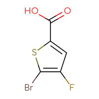 Chemical structure of 5-bromo-4-fluorothiophene-2-carboxylic acid - CSSB00015967065