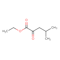 Chemical structure of ethyl 4-methyl-2-oxopentanoate - CSSB00000074729