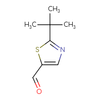 Chemical structure of 2-tert-butyl-1,3-thiazole-5-carbaldehyde - CSSB00000745182